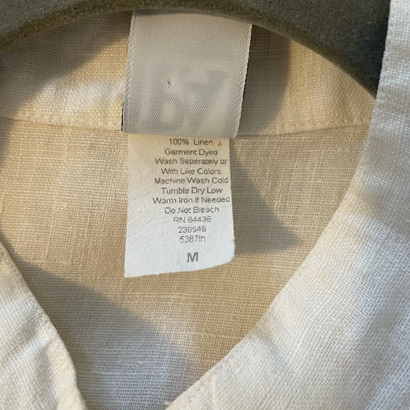 PA Company Boston Gorgeous Linen Button Down Shirt/Blazer - Picture 6 of 9